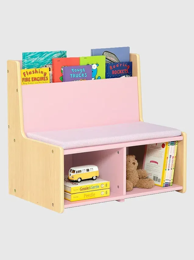 Angolo lettura per bambini con panca imbottita