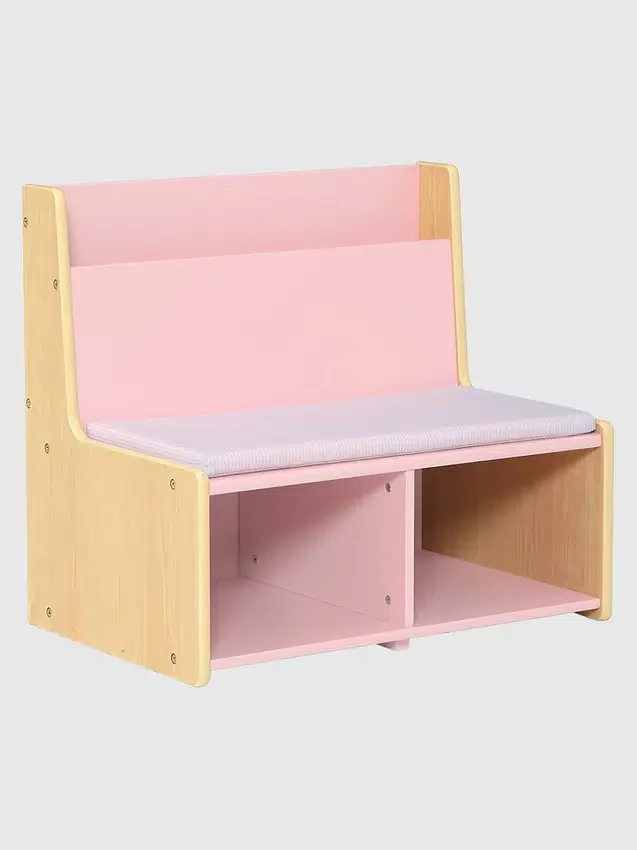 Angolo lettura per bambini con panca imbottita