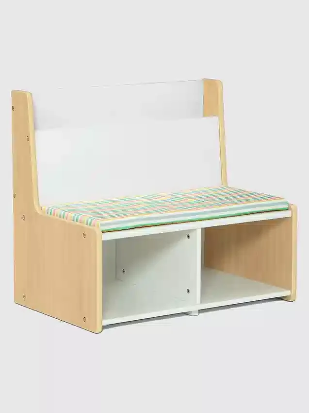 Angolo lettura per bambini con panca imbottita