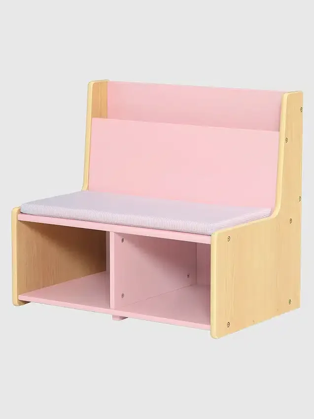 Angolo lettura per bambini con panca imbottita