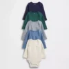 Baby First Favorites: body con tasca in maglia a nido d’ape Softspun (confezione da 5)