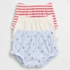 Baby First Favorites: pantaloncini con volant in maglia a coste sottili (confezione da 3)