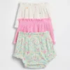 Baby First Favorites: pantaloncini con volant in maglia a coste sottili (confezione da 3)