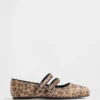 Ballerine con doppio cinturino leopardate
