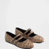 Ballerine con doppio cinturino leopardate