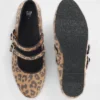 Ballerine con doppio cinturino leopardate