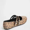 Ballerine con doppio cinturino leopardate