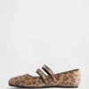 Ballerine con doppio cinturino leopardate