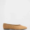 Ballerine in pelle scamosciata vegana
