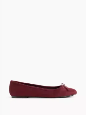 Ballerine in pelle scamosciata vegana