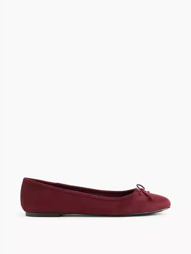 Ballerine in pelle scamosciata vegana