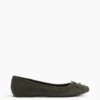 Ballerine in pelle scamosciata vegana