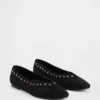Ballerine in pelle scamosciata vegana