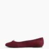 Ballerine in pelle scamosciata vegana
