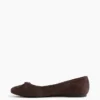 Ballerine in pelle scamosciata vegana