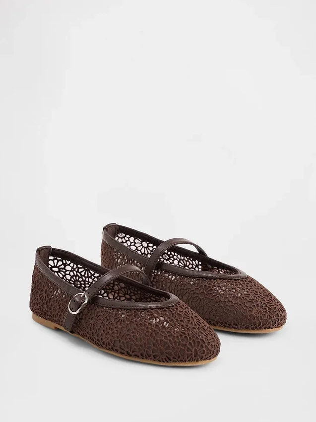Ballerine Mary Jane all'uncinetto per bambini