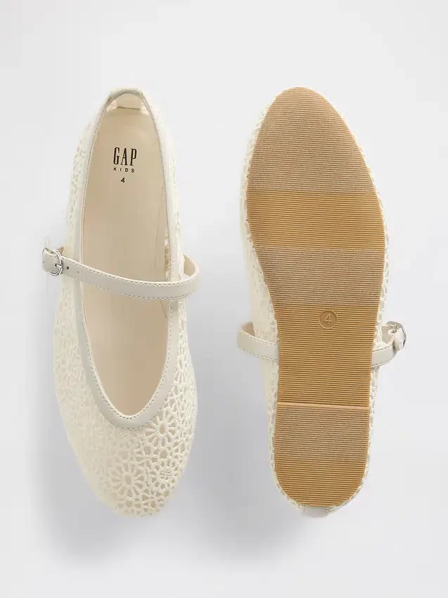 Ballerine Mary Jane all'uncinetto per bambini