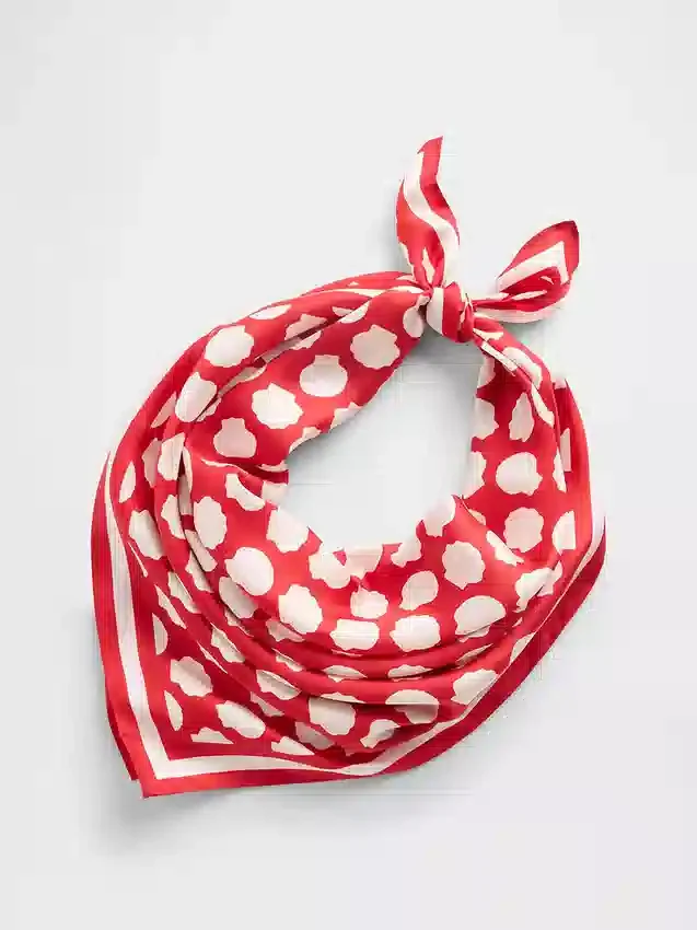 Bandana oversize in 100% seta