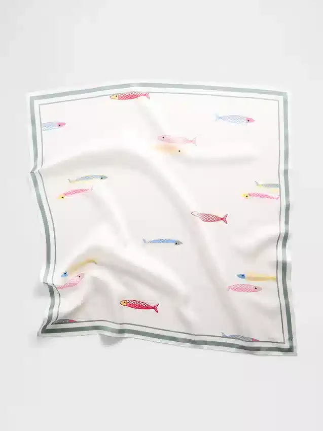 Bandana oversize in 100% seta