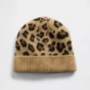 Berretto CashSoft con stampa leopardata per bambini