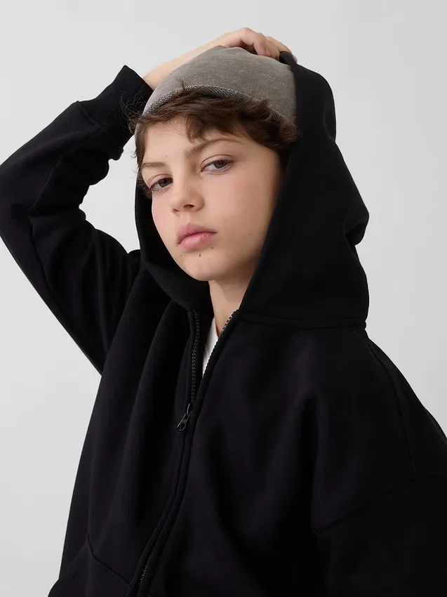 Berretto in felpa French Terry per bambini