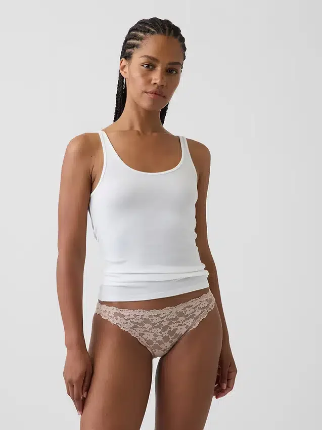 Bikini cheeky in pizzo