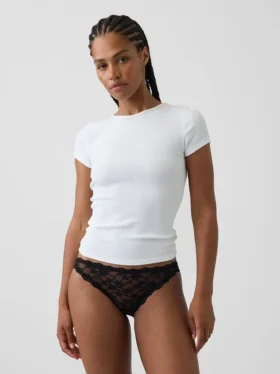 Bikini cheeky in pizzo