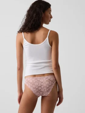 Bikini cheeky in pizzo