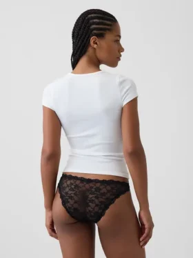 Bikini cheeky in pizzo