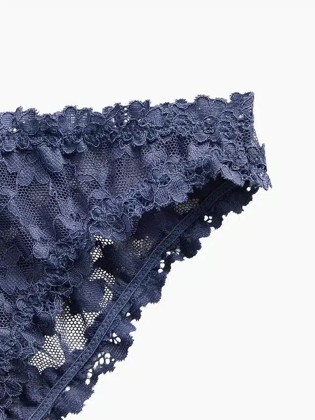 Bikini cheeky in pizzo