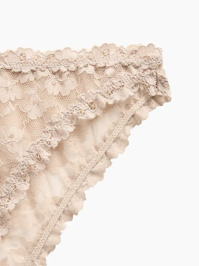 Bikini cheeky in pizzo