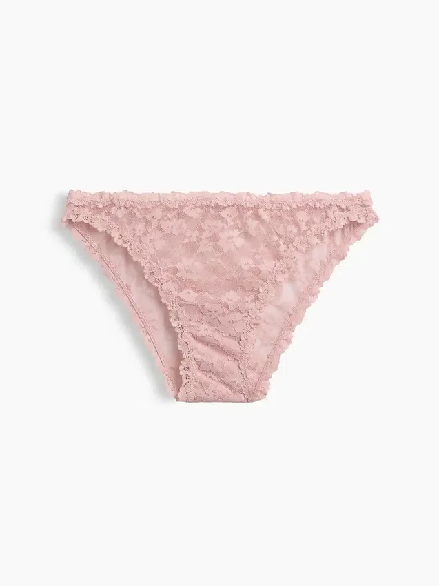 Bikini cheeky in pizzo