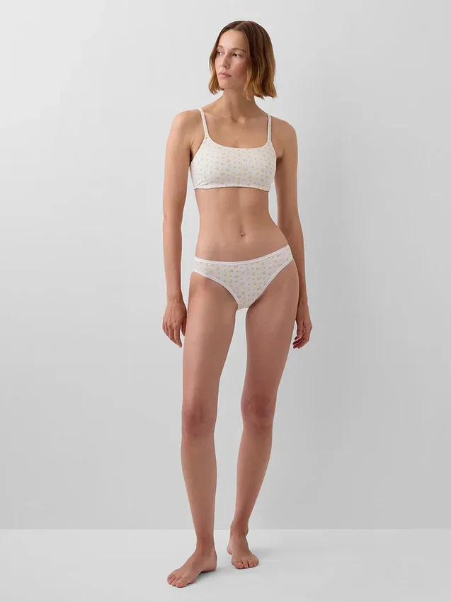 Bikini in cotone biologico elasticizzato