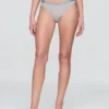 Bikini in cotone biologico elasticizzato con logo