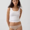 Bikini in cotone biologico elasticizzato con logo