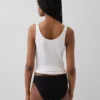 Bikini in cotone biologico elasticizzato con logo