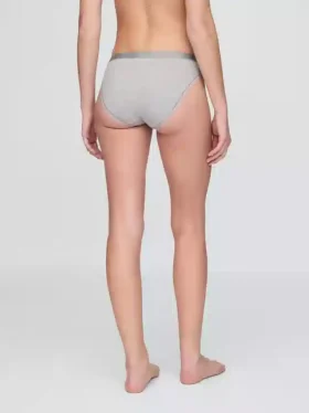 Bikini in cotone biologico elasticizzato con logo