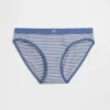 Bikini in cotone biologico elasticizzato con logo