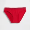 Bikini in cotone biologico elasticizzato con logo