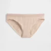 Bikini in cotone biologico elasticizzato con logo