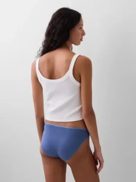 Bikini in cotone biologico elasticizzato (confezione da 3)