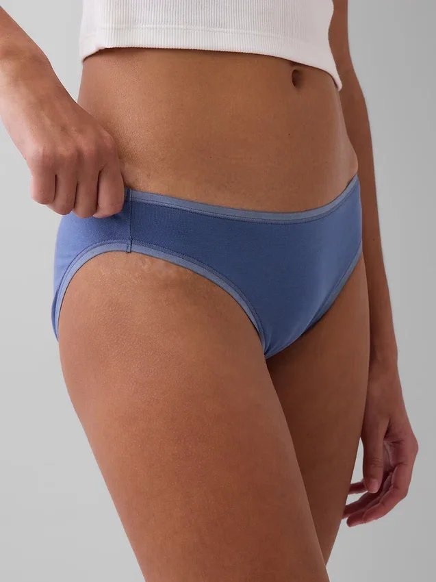 Bikini in cotone biologico elasticizzato (confezione da 3)