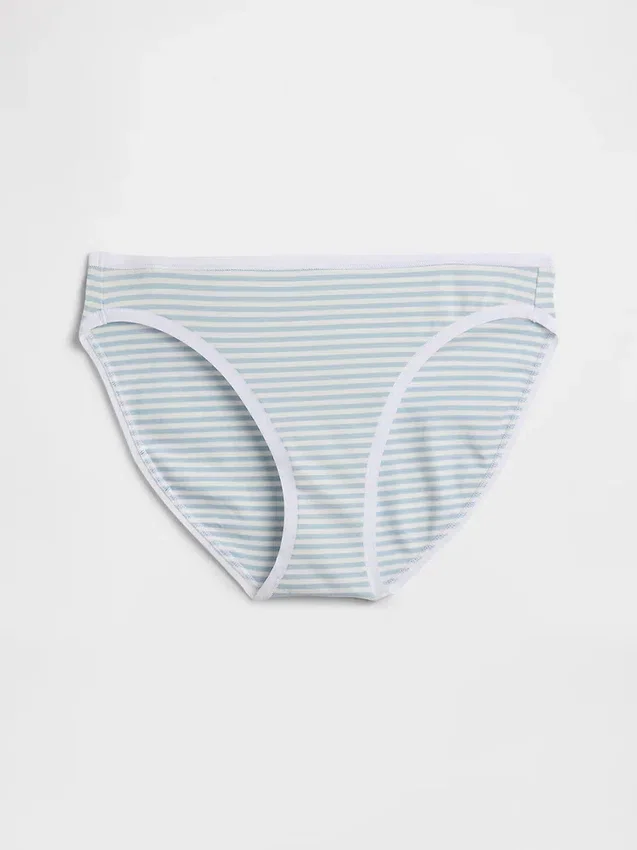 Bikini in cotone biologico elasticizzato (confezione da 3)