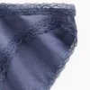 Bikini in morbidissimo cotone biologico elasticizzato con bordi in pizzo