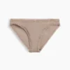 Bikini in morbidissimo cotone biologico elasticizzato con bordi in pizzo