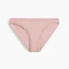 Bikini in morbidissimo cotone biologico elasticizzato con bordi in pizzo