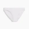 Bikini in morbidissimo cotone biologico elasticizzato con bordi in pizzo