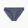 Bikini in morbidissimo cotone biologico elasticizzato con bordi in pizzo