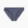 Bikini in morbidissimo cotone biologico elasticizzato con bordi in pizzo