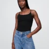 Body a canotta con tanga in maglia fitta